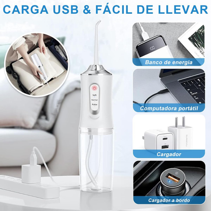Irrigador Bucal Portable con Boquilla